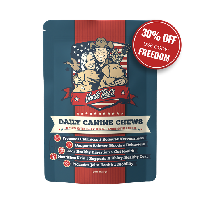 Uncle Ted’s Daily Canine Chews - 1 Month Supply