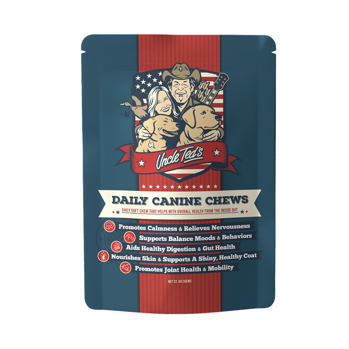 Uncle Ted's Daily Canine Chews - 2 Month Supply