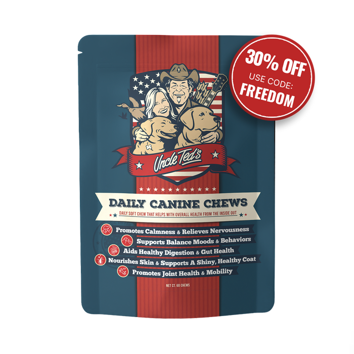 Uncle Ted's Daily Canine Chews - 2 Month Supply