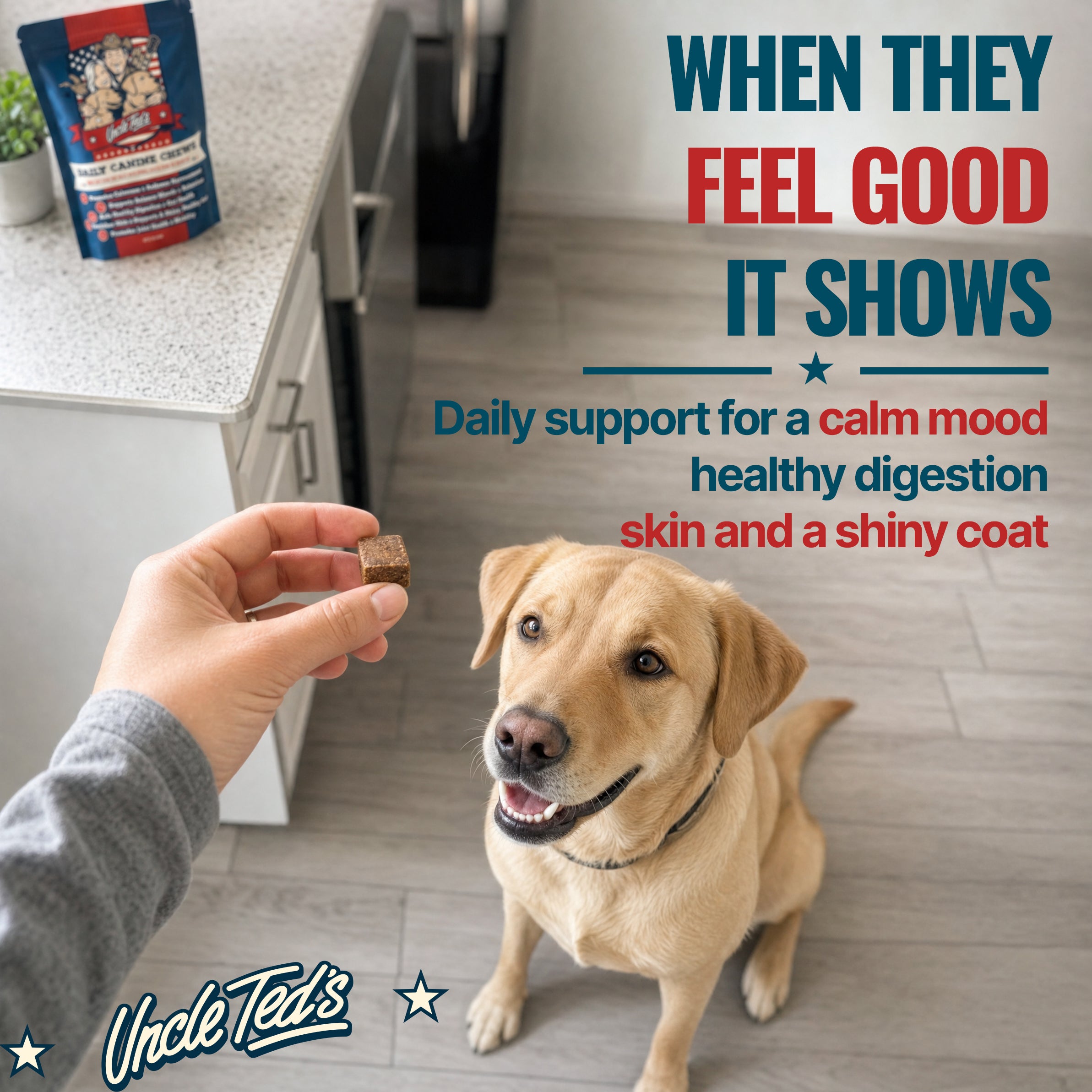 Uncle Ted’s Daily Canine Chews - 1 Month Supply
